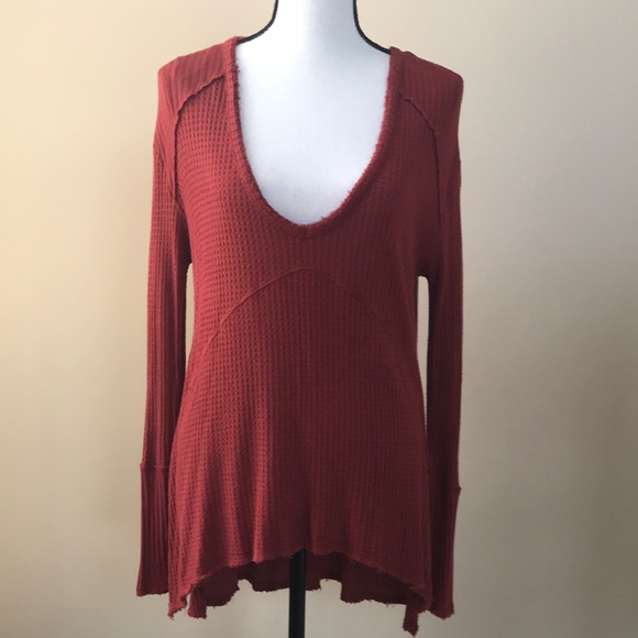 Free People Rust Sunset Park Thermal Top - Picture 5 of 12